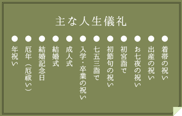 主な人生儀礼